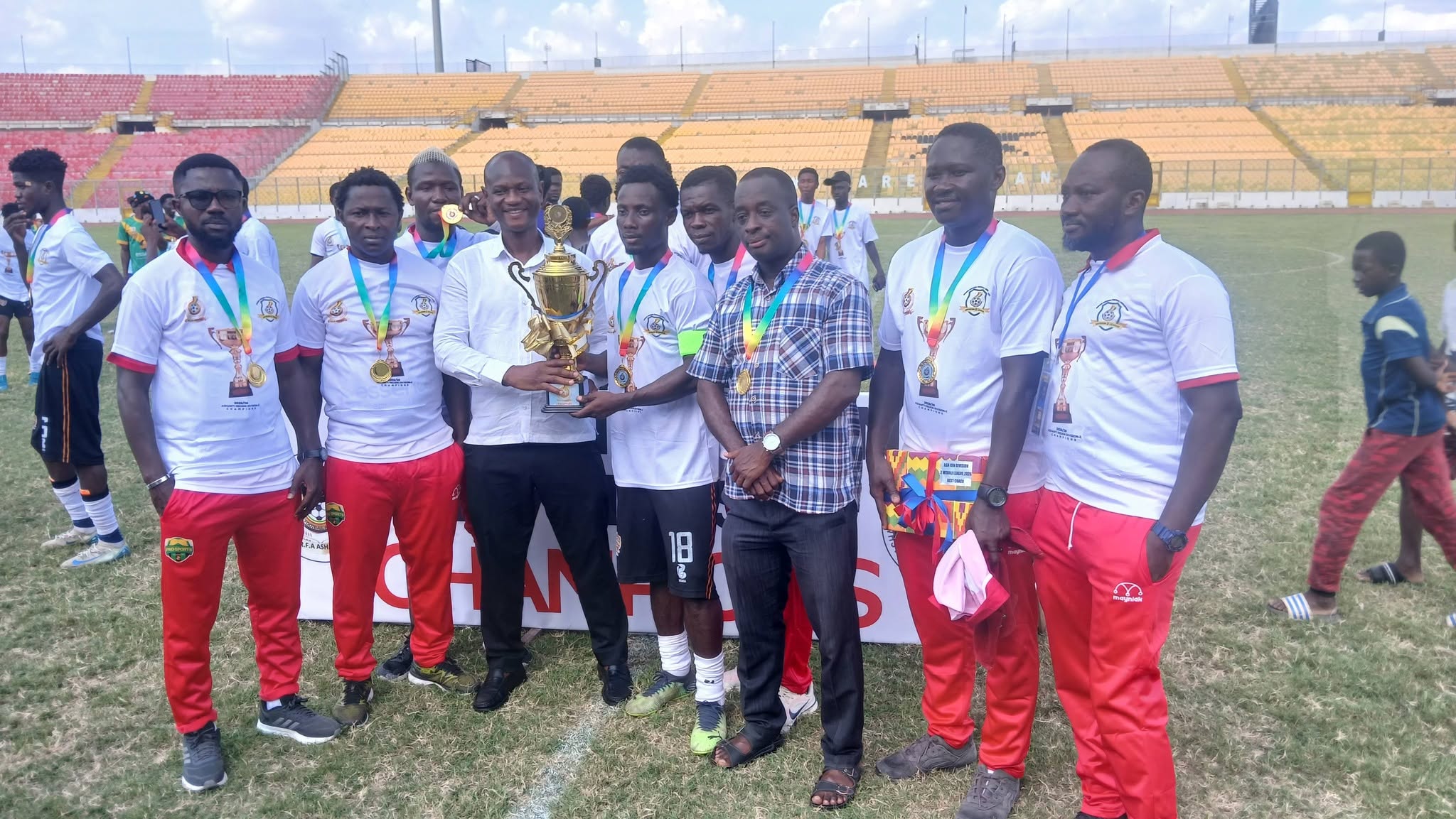 Team with Trophy